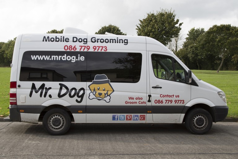 Mobile Dog Grooming Van Exterior 2 Mr. Dog
